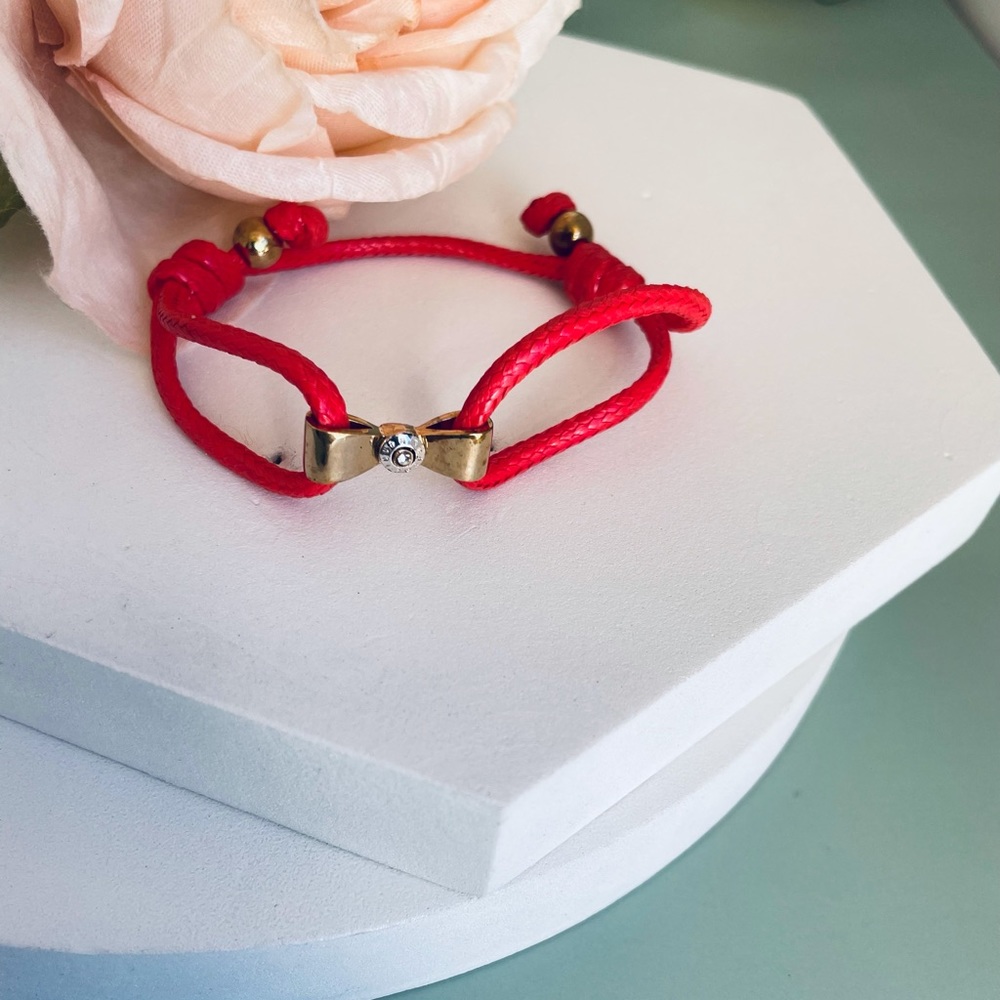 Henri Bendel Leather And Logo Silde Bracelet